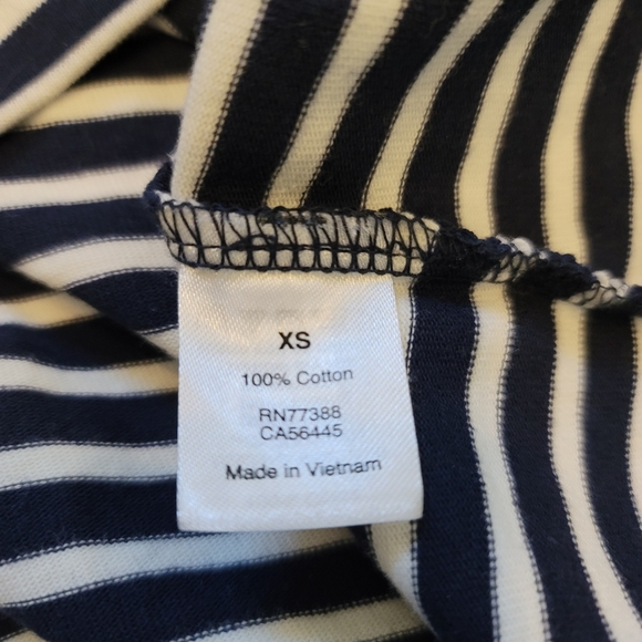 J. Crew Striped Shift Dress Navy White XS - Picture 5 of 9